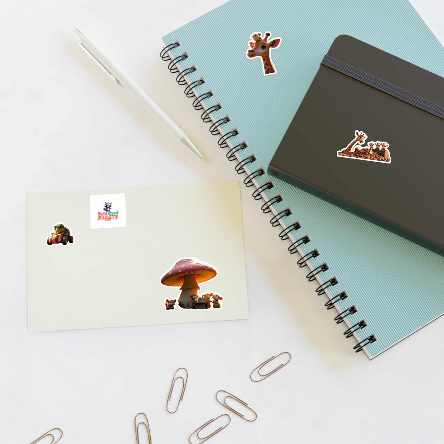 Whimsical Animal Sticker Sheets for Kids and Craft Lovers