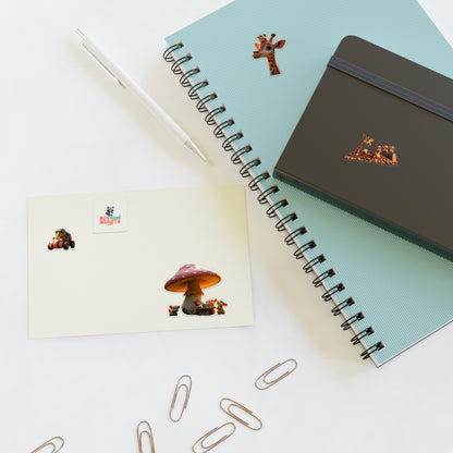 Whimsical Animal Sticker Sheets for Kids and Craft Lovers